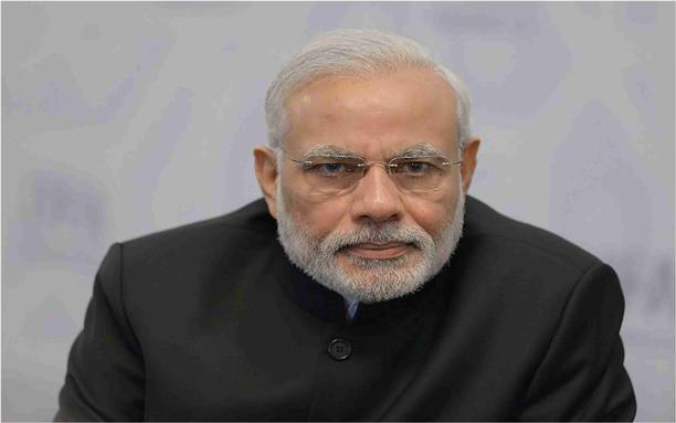 Narendra Modi Wall Poster For Room With Gloss Lamination M22 Paper Print