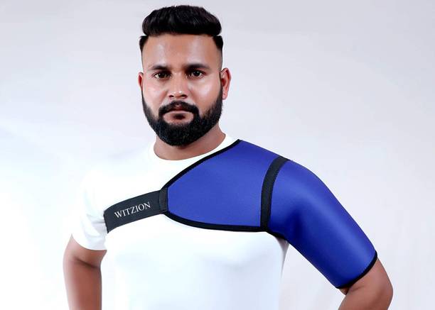 Witzion Shoulder Support Adjustable Brace Support Posture Pad Joint Pain Relief Belt- Left Posture Corrector