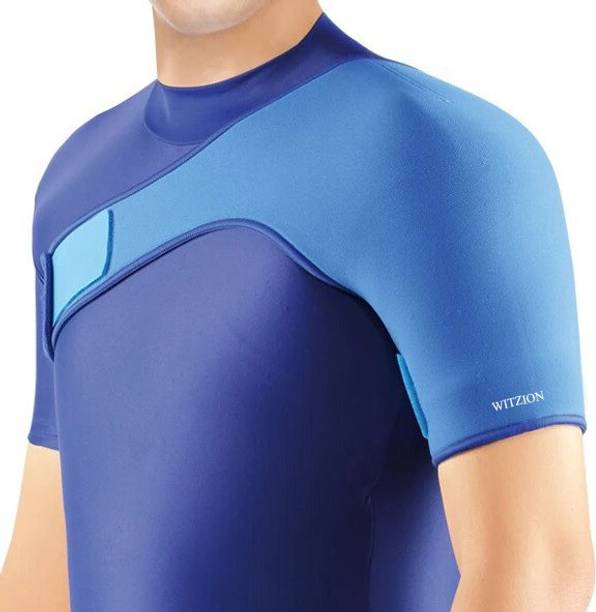 Witzion Shoulder Support Strap Posture Neoprene Pain Injury Arthritis Gym Brace Belt- Left Posture Corrector
