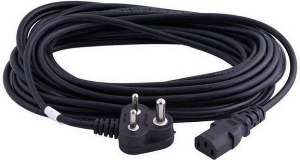 PAC Power Cord 10 m 3 Pin Power Cord Cable for Computer, Monitor, Printer, UPS, PC SMPS-10 meter