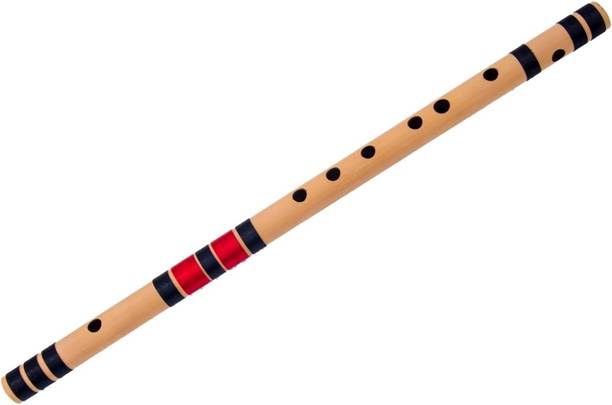 Shiv'z Muzic Flute, E Natural medium, PREMIUM Bansuri, 15.5 inches, With Written Manual & Carry Bag Bamboo Flute