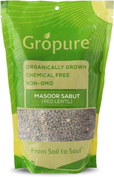 Gropure Organic Black Masoor Dal (Whole)