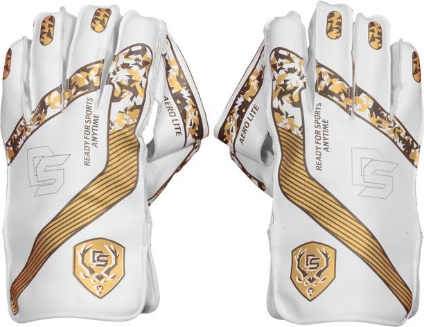 D S SPORTS AEROLITE GOLD Wicket Keeping Gloves