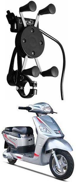 Enfield Works X-Grip Mobile Holder With USB Charger For Bike EW-2437 Bike Mobile Holder