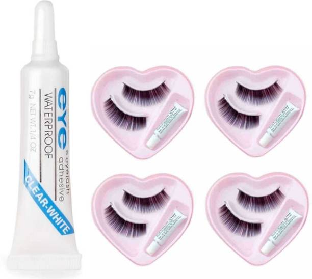 overlook False Eyelashes (4 Pair) with Adhesive Eyelash Glue
