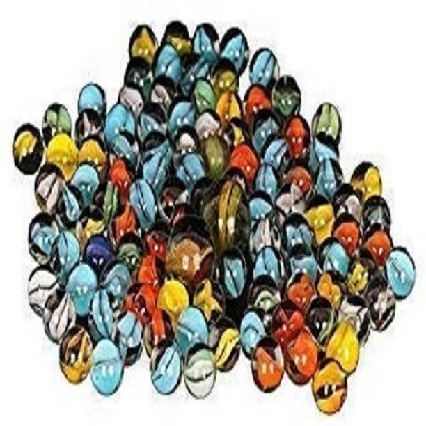 BBS DEAL Glass Marbles/kanche for Kids Marble Games/DIY and Christmas Home Decoration (Pack of -37) (Multicolor)