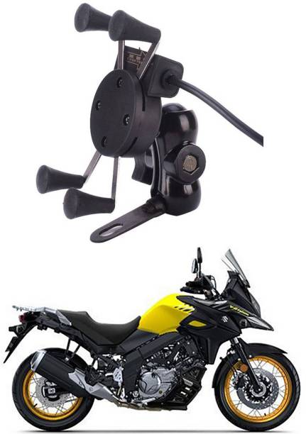 Enfield Works X-Grip Mobile Holder With USB Charger For Bike EW-2803 Bike Mobile Holder