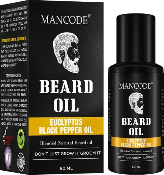 MANCODE Eucalyptus and Black Pepper Beard Oil Hair Oil