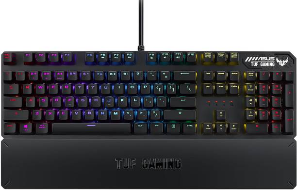 ASUS TUF Gaming K3 - RA05 / 100% Anti-ghosting,Backlit,Magnetic Wrist-rest,Mechanical Wired USB Gaming Keyboard