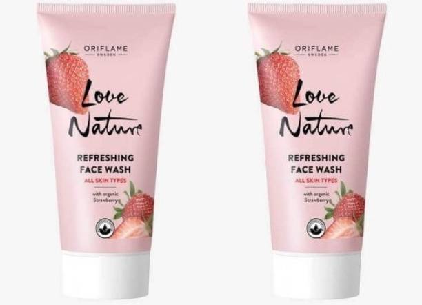 Oriflame Love Nature Refreshing Organic Strawberry Face Wash