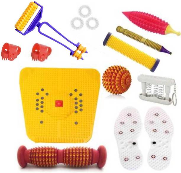 netclub SIP-34 2000 216 Acupressure Tools Kit Combo Yoga mat Power Mat advance thumb pad sujok ring for stress and pain relief home gym acupressure mat Massager