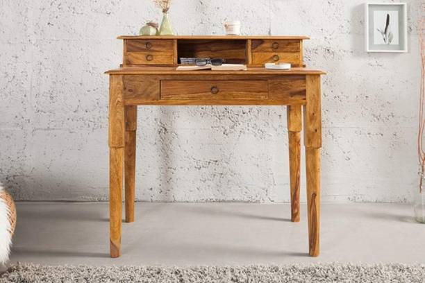 Shagun Arts Solid Wood Sheesham Wood Console/ End/ Corner Table F