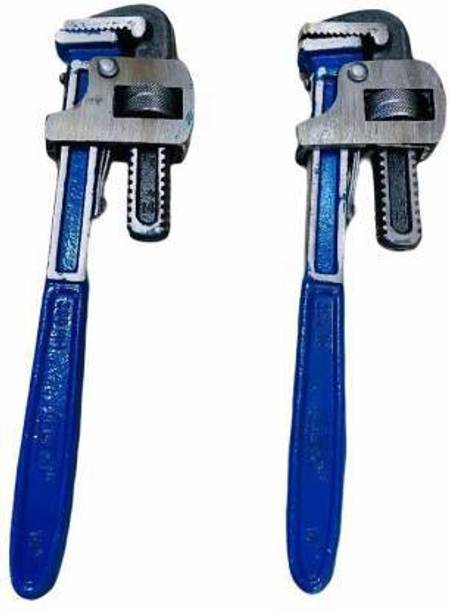 DHATRI TOOLS Flex Heavy Duty 14 Inch Pipe Wrench Set of 2 Single Sided Pipe Wrench FLEX Single Sided Pipe Wrench