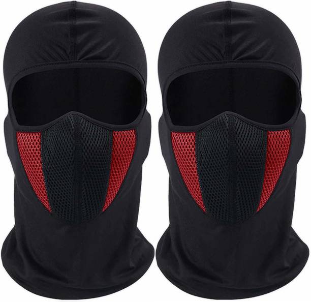 Rhtdm Black, Red Bike Face Mask for Men & Women