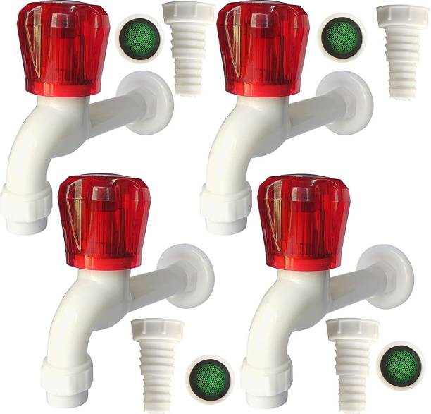TechHark Set of 4 Plastic Tap for Home Bath Faucets Bathroom Fittings and Faucets Water Taps Kitchen Tap Polo Cock, Tap for bathroom plastic toilet tap Set of 6 Plastic Tap for Home Bath Faucets Bathroom Fittings and Faucets Water Taps Kitchen Tap Polo Cock, Tap for bathroom plastic toilet tap Bib Tap Fauce Faucet Set