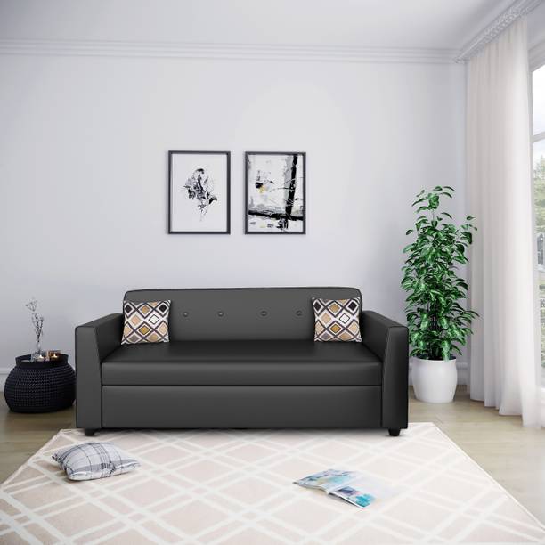 Bharat Lifestyle Stark Leatherette 3 Seater  Sofa
