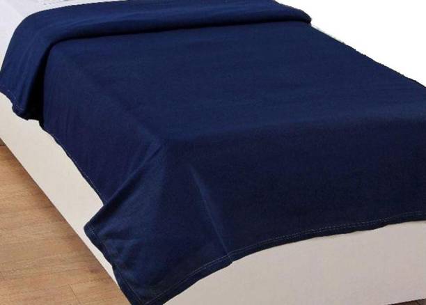 Goyal Fashion Solid Single Fleece Blanket for  Mild Winter