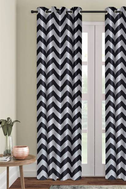 Home Sizzler 214 cm (7 ft) Polyester Semi Transparent Door Curtain Single Curtain