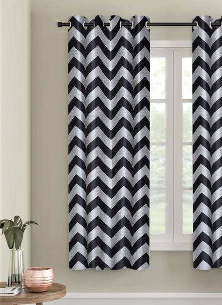 Home Sizzler 153 cm (5 ft) Polyester Semi Transparent Window Curtain Single Curtain