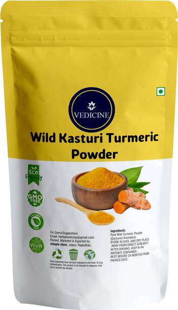 VEDICINE Oragnic Wild Amba Haldi Kasturi Turmeric Powder For Face Pack