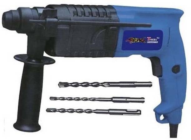 Qualigen Tiger TGP-220 20mm rotary hammer machine with 3 hammer bits and carrying box Hammer Drill