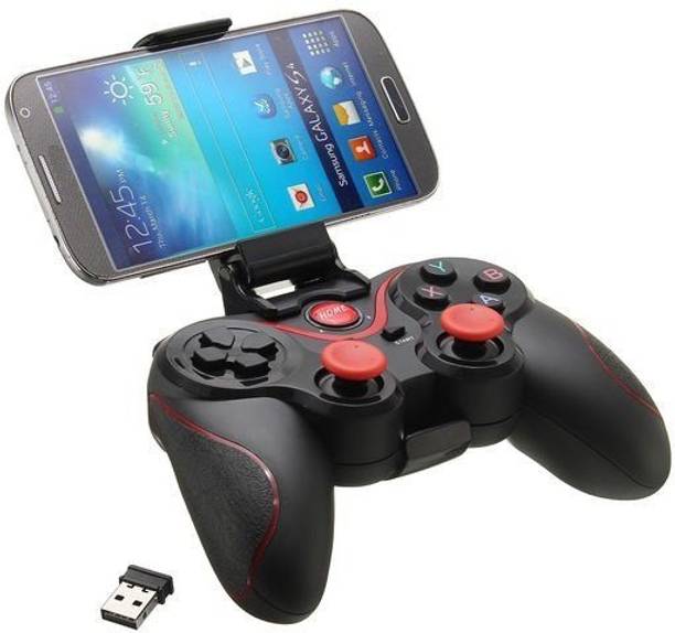 Clubics V8 Wireless Gaming Bluetooth controller Compatible with IOS, Android, PC,PS3,TV (BLACK) Limited Edition