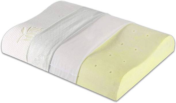 The White Willow King Size Cervical Contour Ventilated Active Memory Foam Motifs Orthopaedic Pillow Pack of 1