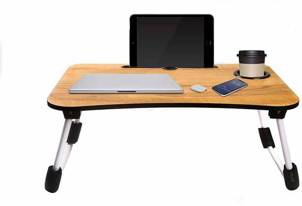 JAYOG ENTERPRISE Multi-Purpose Laptop Table/Study Table/Bed Table/Foldable and Portable Wooden Wood Portable Laptop Table