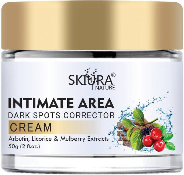Skiura Nature Intimate Area Dark Spots Corrector Cream For Skin Lightening, Fairness |Underarm Lightening Cream| Bikni| Dark Bum| Dark Knees| Dark Elbow| Dark Neck Enriched With Arbutin, Licorice & Mulberry Extracts