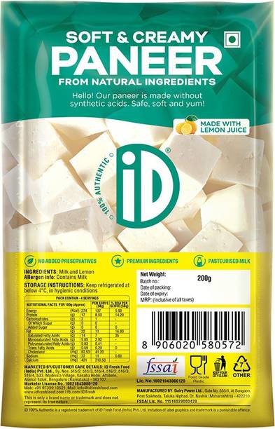 iD Natural Paneer