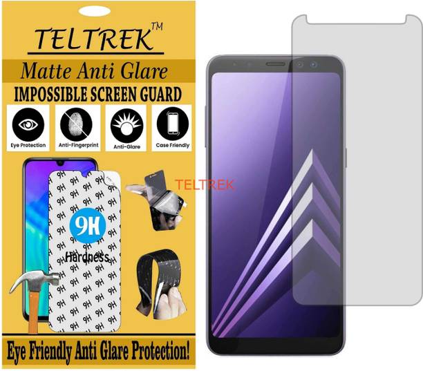 TELTREK Tempered Glass Guard for SAMSUNG A8 2018 (Matte Flexible Shatterproof)