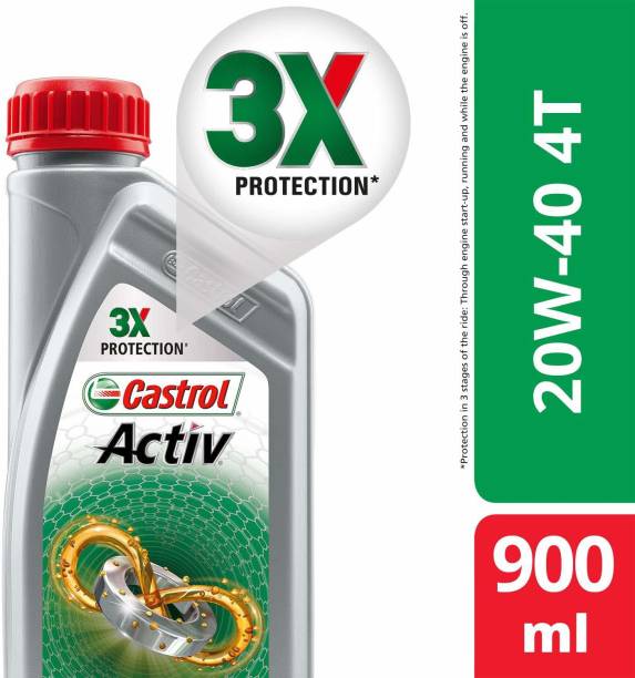 Castrol Activ 4T 20W-40 Petrol Synthetic Blend Engine Oil