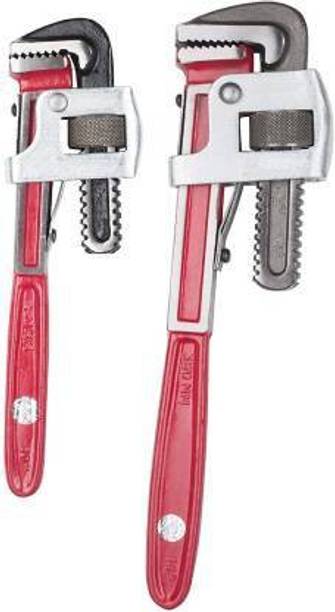 DHATRI TOOLS Set of 2 (10"14") Single Sided Pipe Wrench (Pack of 2)HEATY USEDVY DUR Single Sided Pipe Wrench