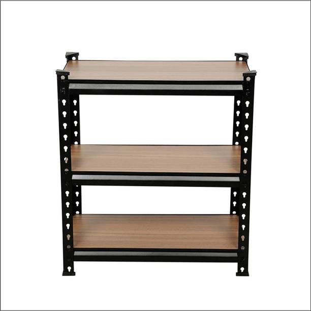 SMART SLIDE Boltless Folding 3-Shelves Heavy Duty Steel...