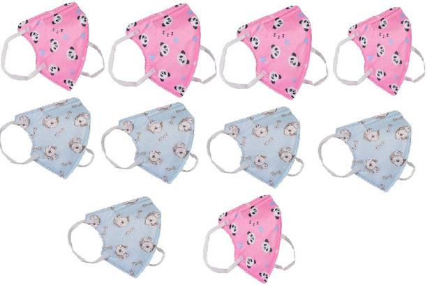 SG HEALTH NOISH ertified N95 Mask Made in India, Print kids and blue mask Pak f 10 Reusable Cloth Mask