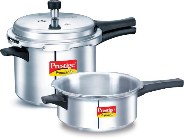 Prestige Popular Plus 5 L, 3 L Induction Bottom Pressure Cooker