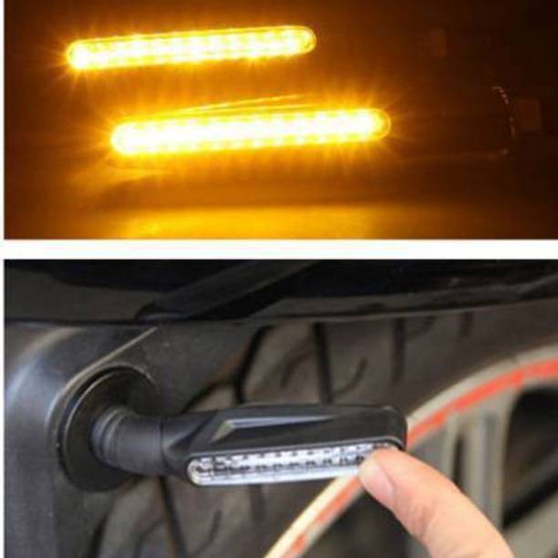 ShopGlobal Front, Rear LED Indicator Light for Hero Passion, Universal For Bike