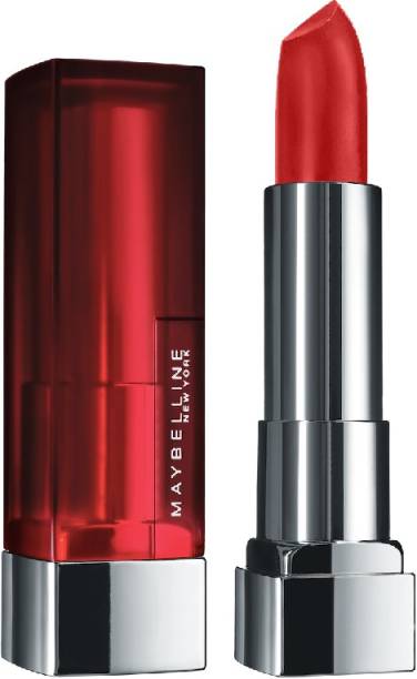 MAYBELLINE NEW YORK Color Sensational Creamy Matte Lipstick, 816 Major Crimson, 3.9g