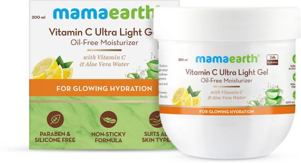 Mamaearth Vitamin C Ultra Light Gel Oil-Free Moisturizer with Vitamin C & Aloe Vera Water for Glowing Hydration