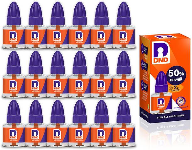डीएनडी Mosquito Repellent Refill | Liquid Vaporiser | 50% Extra Power | Pack of 18 - 45ml Each मॉस्क्वीटो वेपराइज़र रिफिल