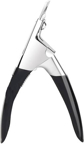 Gleevia Nail Cutter | Professional Nail Art Premium Tips Clipper | False Nail Trimmer | Artificial Nail Edge Cutter T105 Manicure Tool Black