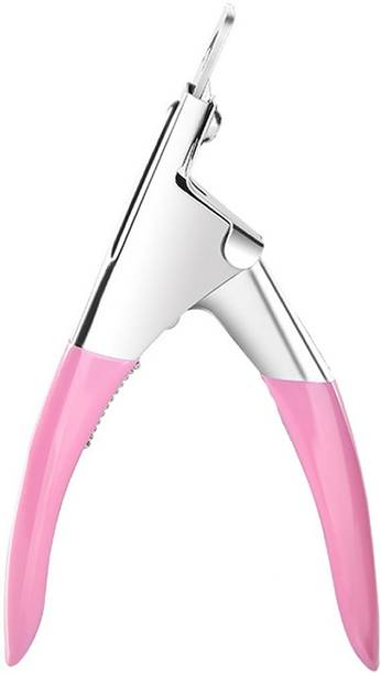 Gleevia Nail Cutter | Professional Nail Art Premium Tips Clipper | False Nail Trimmer | Artificial Nail Edge Cutter T105 Manicure Tool Pink