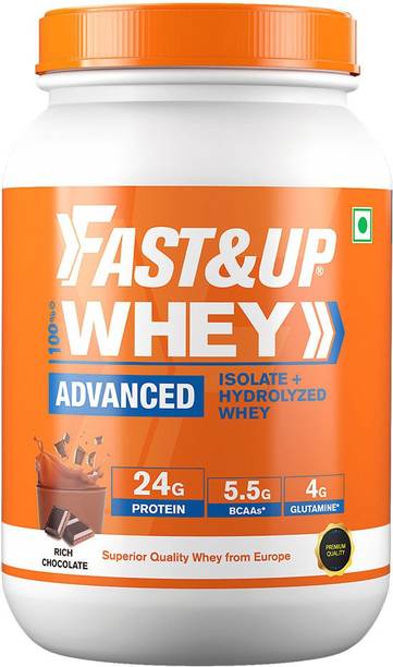 FAST&UP Whey Advanced with Isolate & Hydrolyzed Protein Blend, Informed Sport Certified Whey Protein