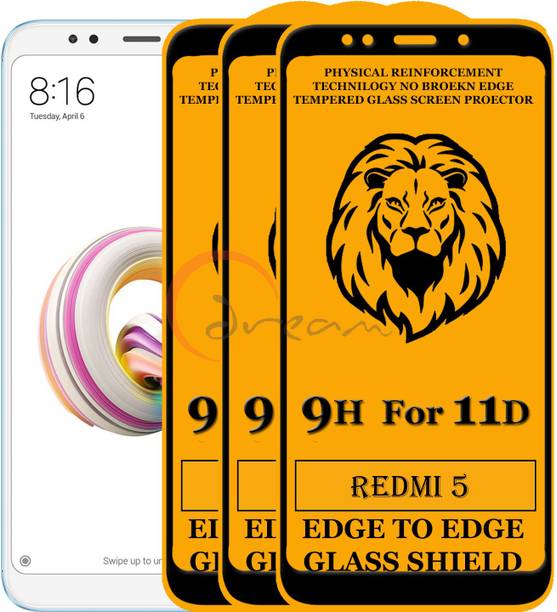 Dream Edge To Edge Tempered Glass for Redmi 5 (Anti-Fingerprint,Zero Bubble,9H Hardness)