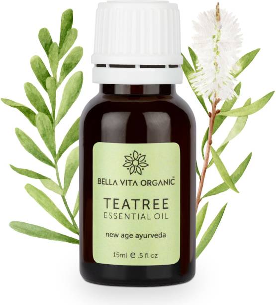 Bella vita organic Tea Tree Essential Oil for Skin, Hair, Face, Acne Care Used as Fragrance Oil, Aromatherapy and Home Candle Soap Making