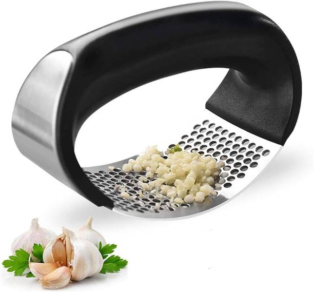 Arabs Garlic Crusher Ginger Mincer Squeezer Press Rocker Kitchen Chopper with Handle Chopper