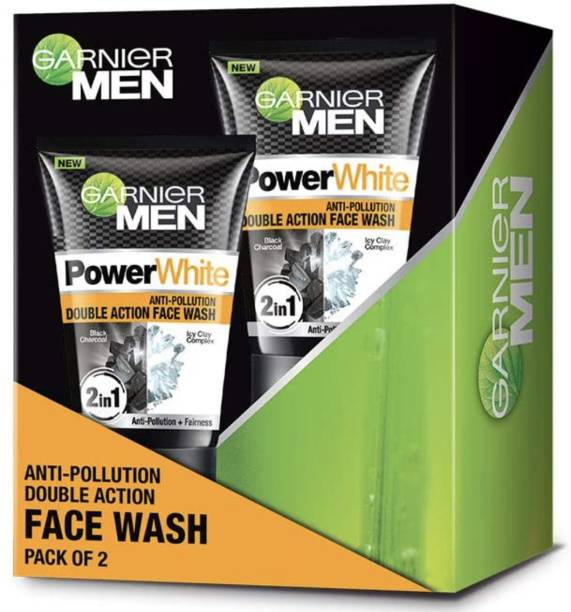 GARNIER Men Power white Anti-Pollution Double Action Facewash Face Wash