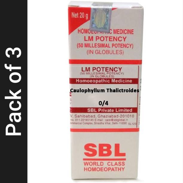 SBL Caulophyllum Thalictroides 0/4 LM Globules