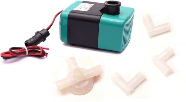 ERH India 12v DC Water Pump Solar High Pressure Submersible Water Pump Motor Kit with Water Distributor Splitter for Cooler Kit Magnetic Water Pump