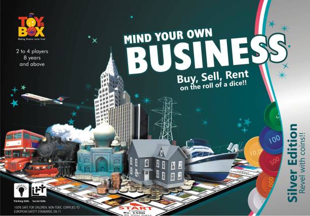 Toysbox Mind Your Own Business Silver Edition (4126) Money & Assets Games Board Game